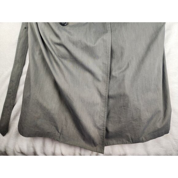 Men’s London Fog Double Breasted Trench-Coat 42 Reg Gray w Zip Out Lining - Picture 4 of 16